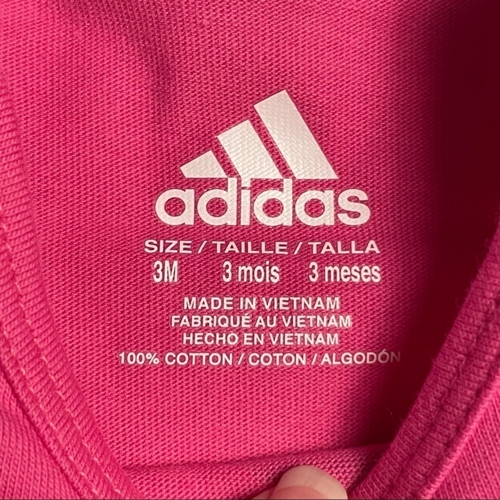 𝅺✅2x Host Pick✅ Adidas Set of 2 Onesies, 3M - Picture 9 of 12
